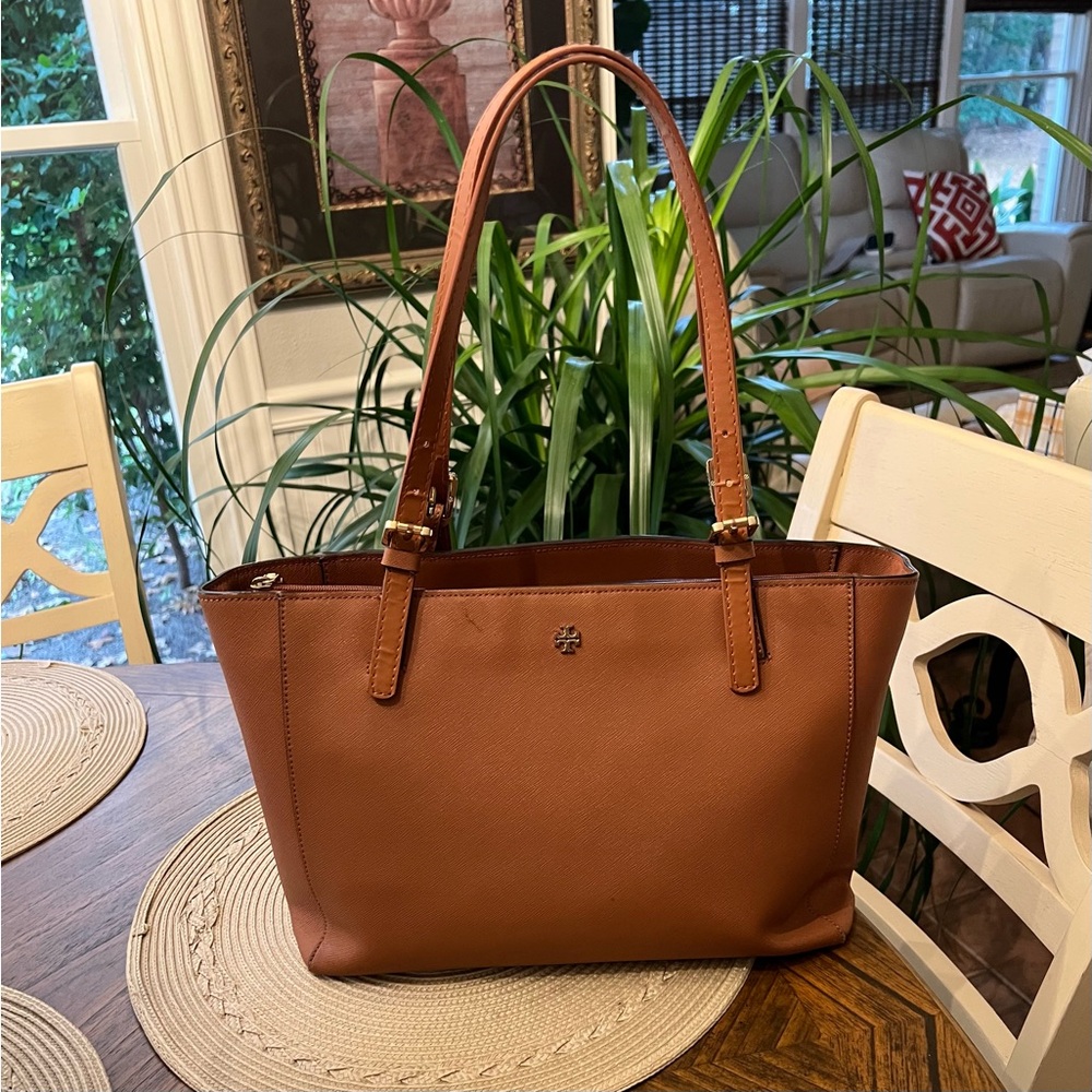 Tory Burch Brown Leather Tote